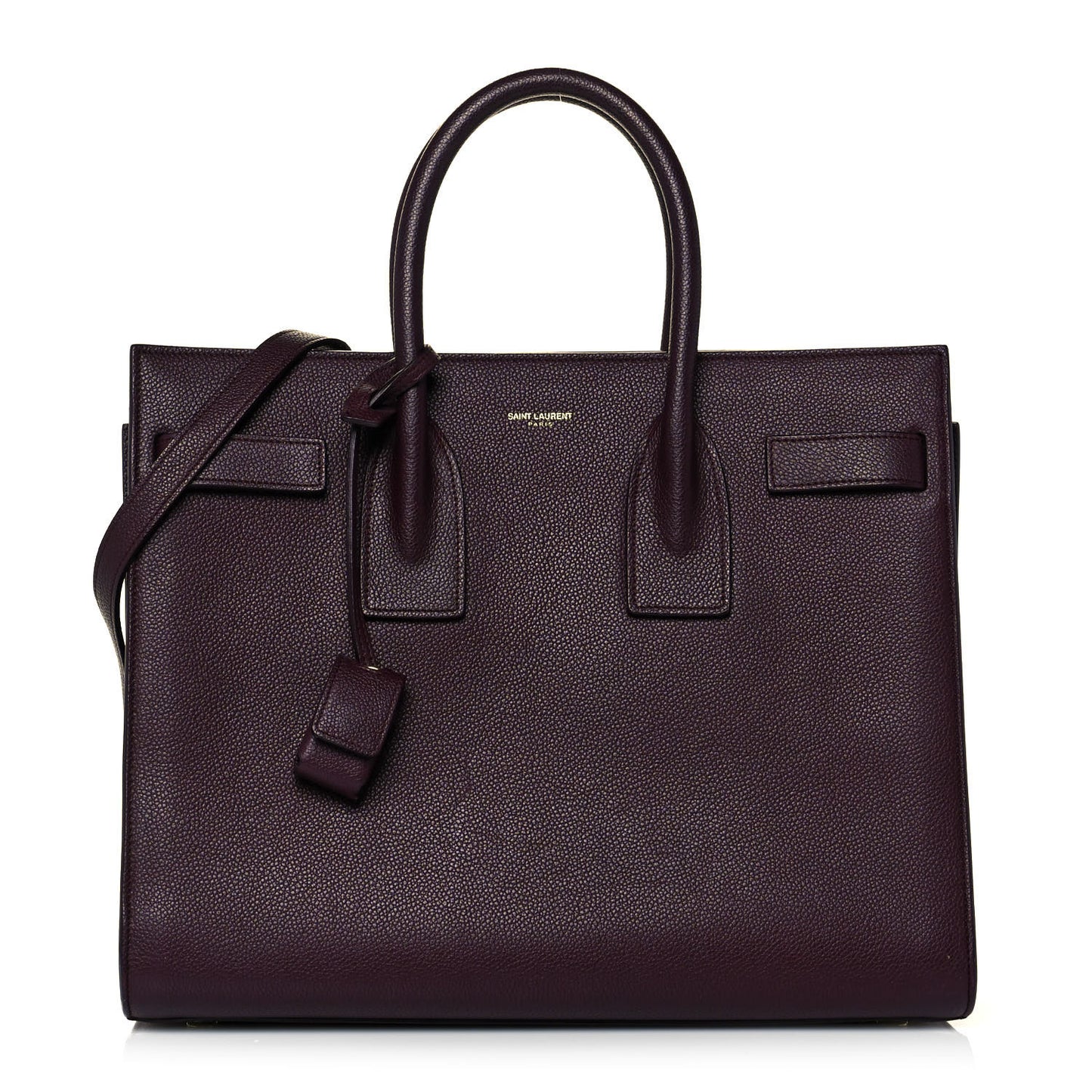 Grained Calfskin Small Classic Sac De Jour Bordeaux