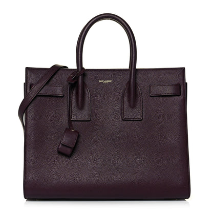 Saint Laurent Grained Calfskin Small Classic Sac De Jour Bordeaux 1 of 11