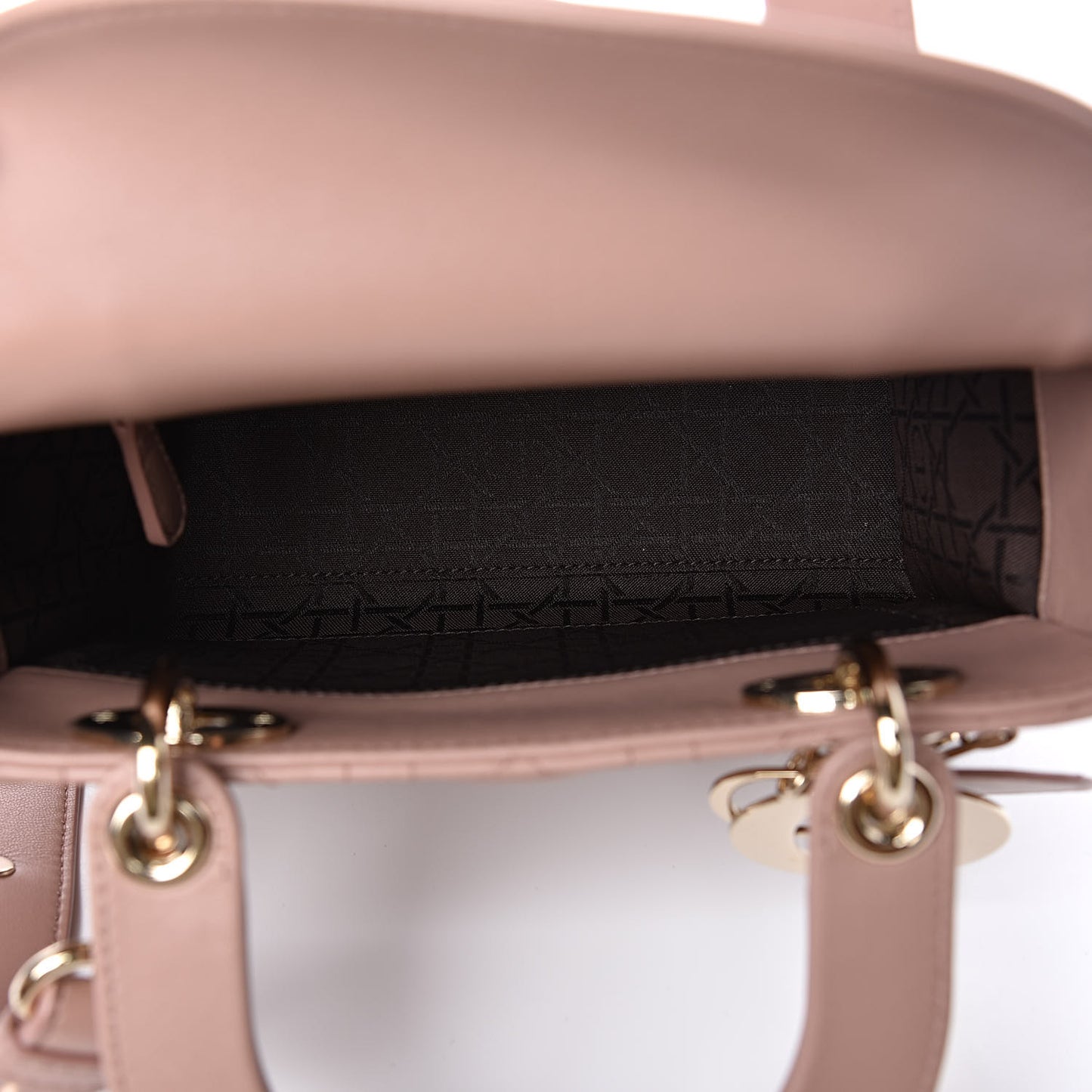 Metallic Grained Calfskin Cannage Small MyABCDior Fard