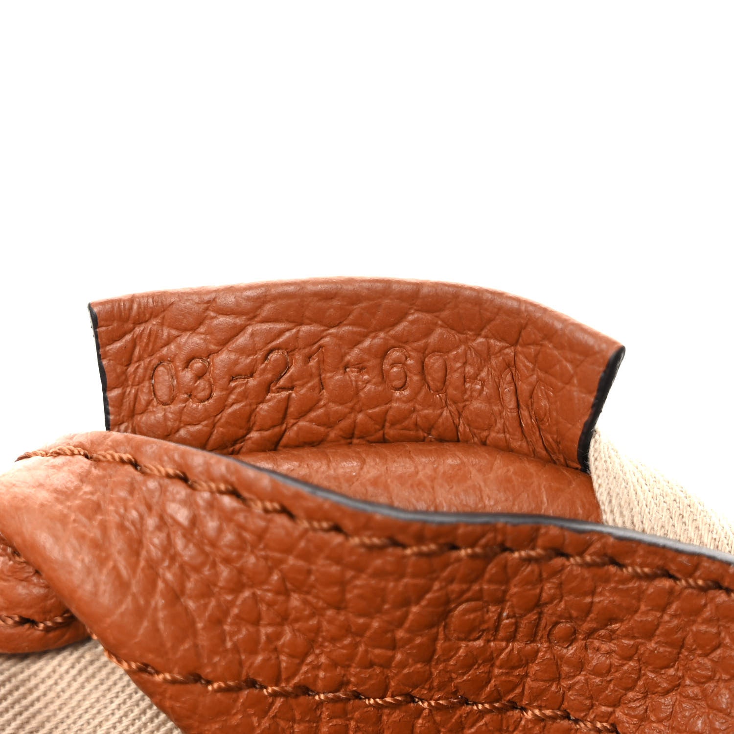 Chloe Calfskin Mini Marcie Round Crossbody Bag Tan 7 of 9