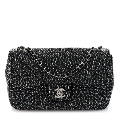Chanel Suede Beaded Small Flap Dark Grey 1 of 10