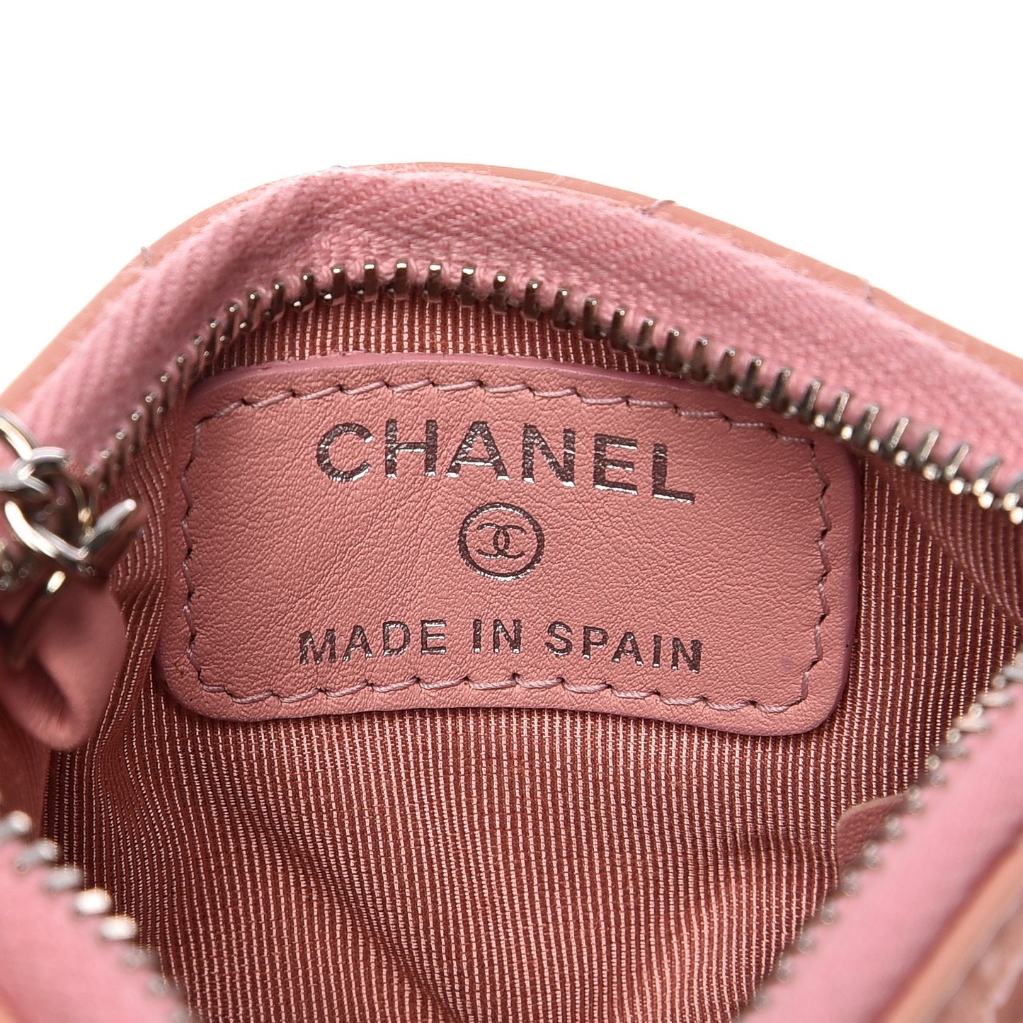 Patent Quilted Key Holder Case Pink