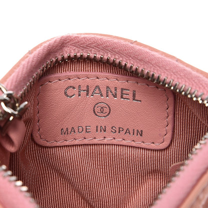 Chanel Patent Quilted Key Holder Case Pink 6 of 7