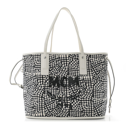 MCM Visetos Medium Liz Reversible Shopper Tote White 1 of 16