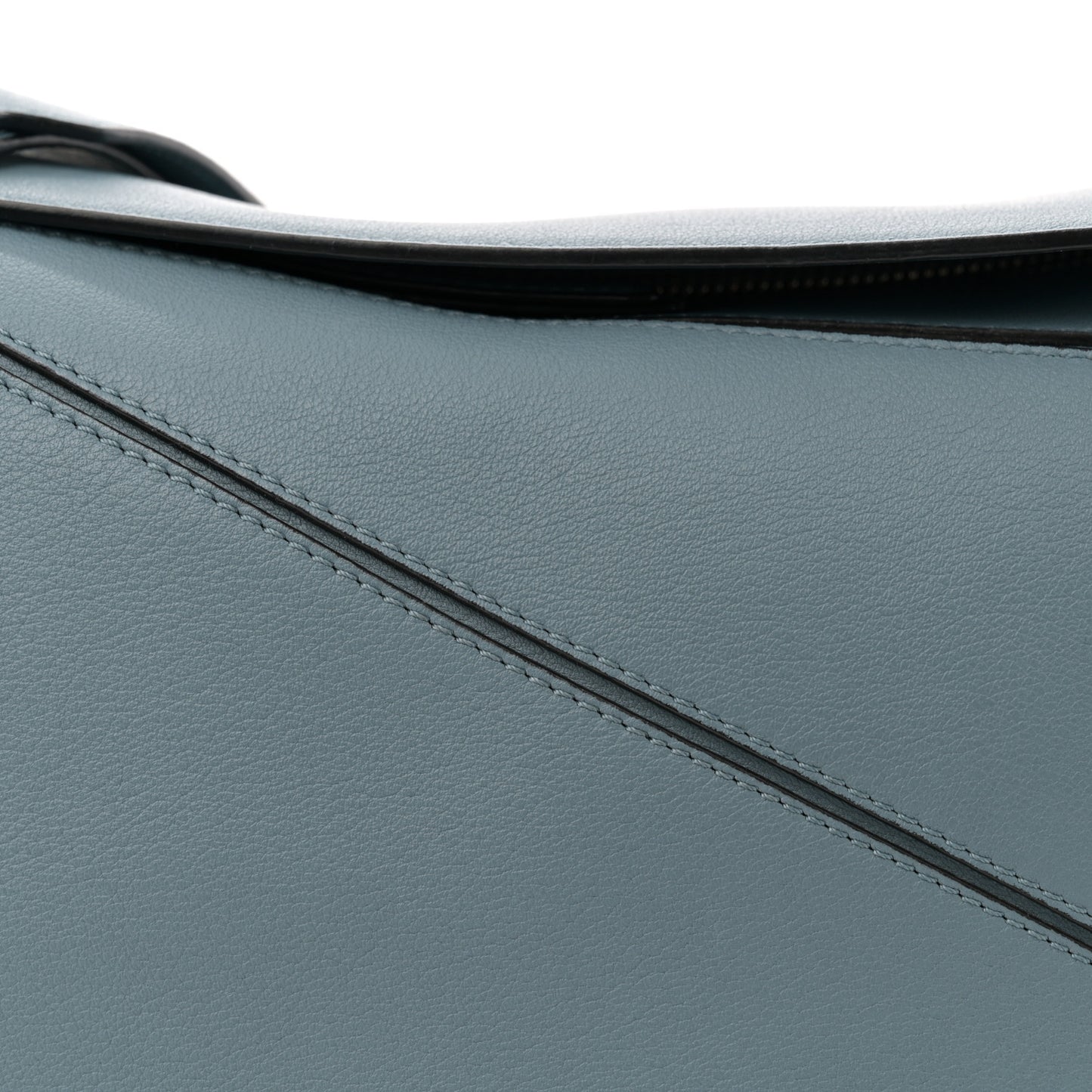 Calfskin Medium Puzzle Bag Stone Blue