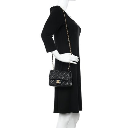 Chanel Lambskin Quilted Mini Pearl Crush Flap Black 2 of 9