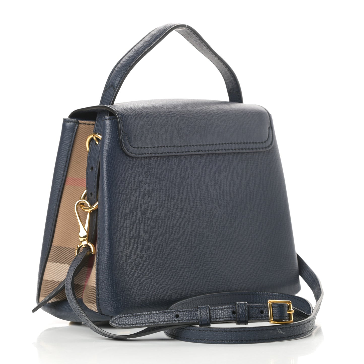 Derby Calfskin House Check Small Camberley Ink Blue