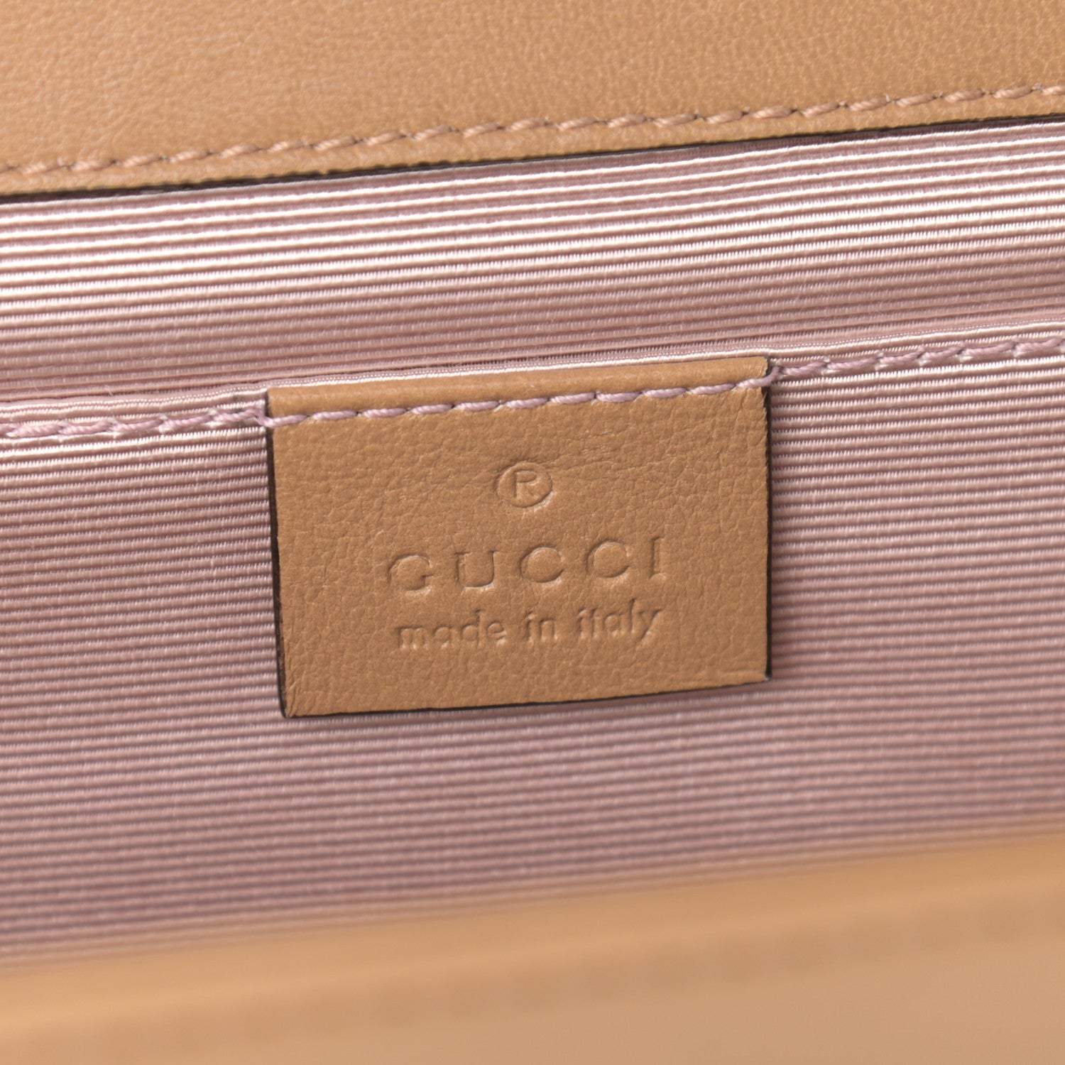 Gucci Lambskin Linea Matisse Shoulder Bag Natural Tan 7 of 11