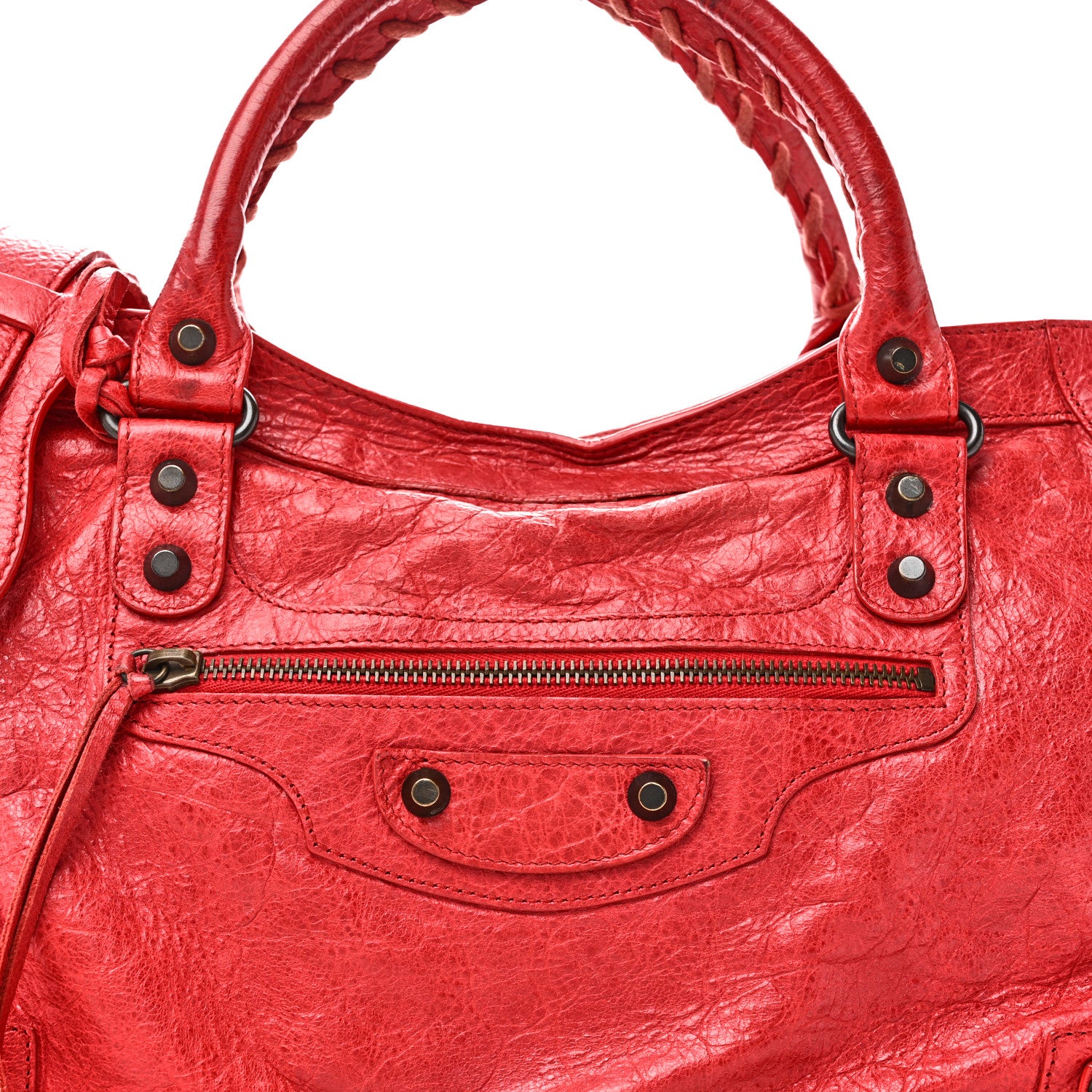 Balenciaga Agneau Classic Hardware City Rouge Coquelicot 9 of 11