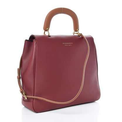 Burberry Trench Calfskin Large DK88 Top Handle Bag Antique Red 3 of 10