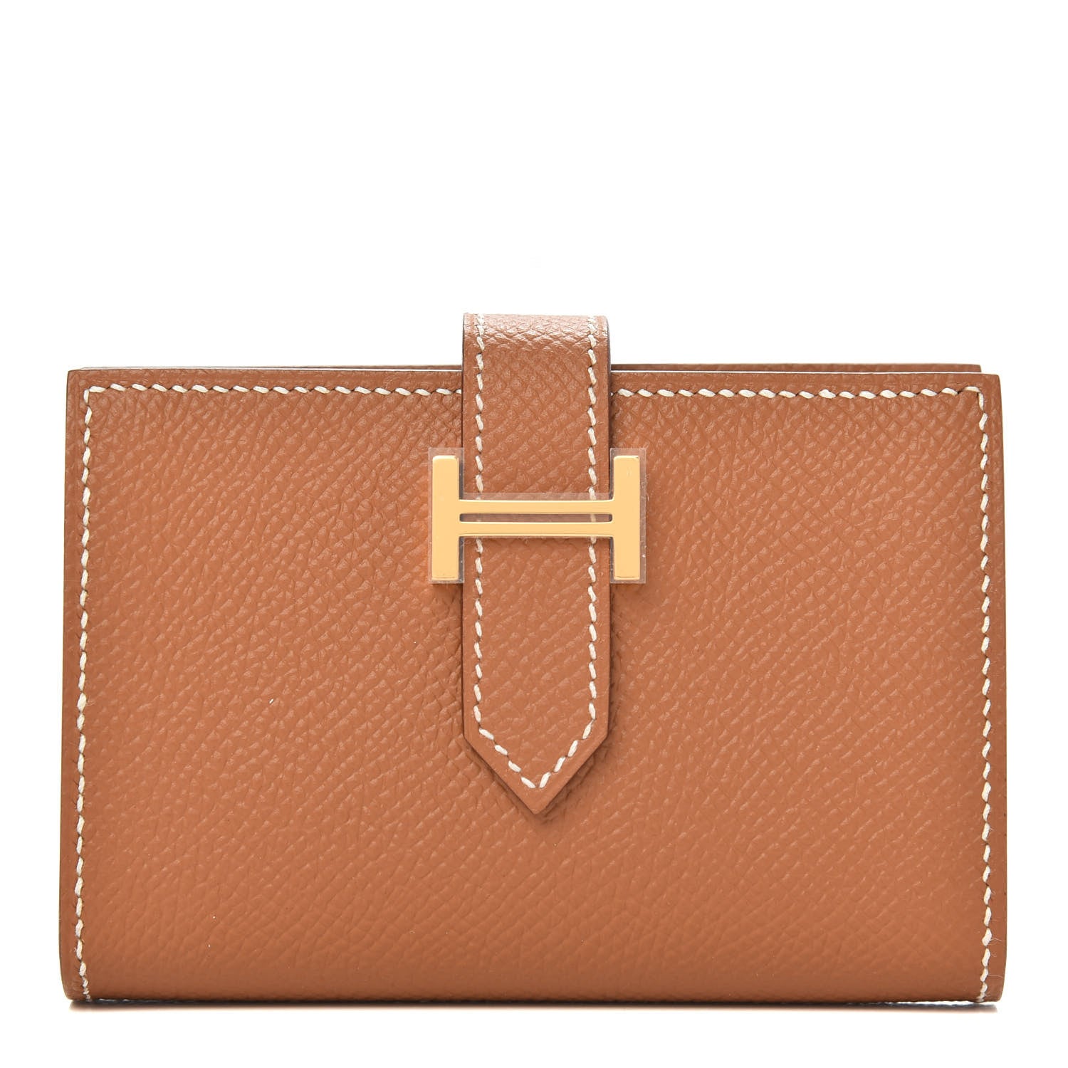Hermes Epsom Mini Bearn Wallet Gold 1 of 8