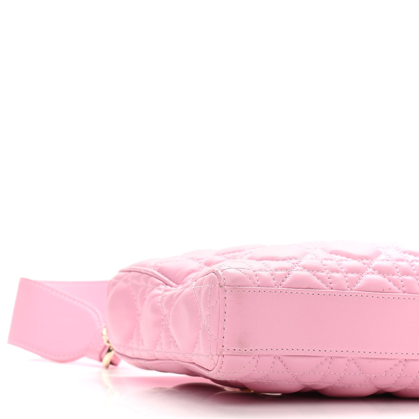 Lambskin Cannage Medium Lady D-Joy Pink