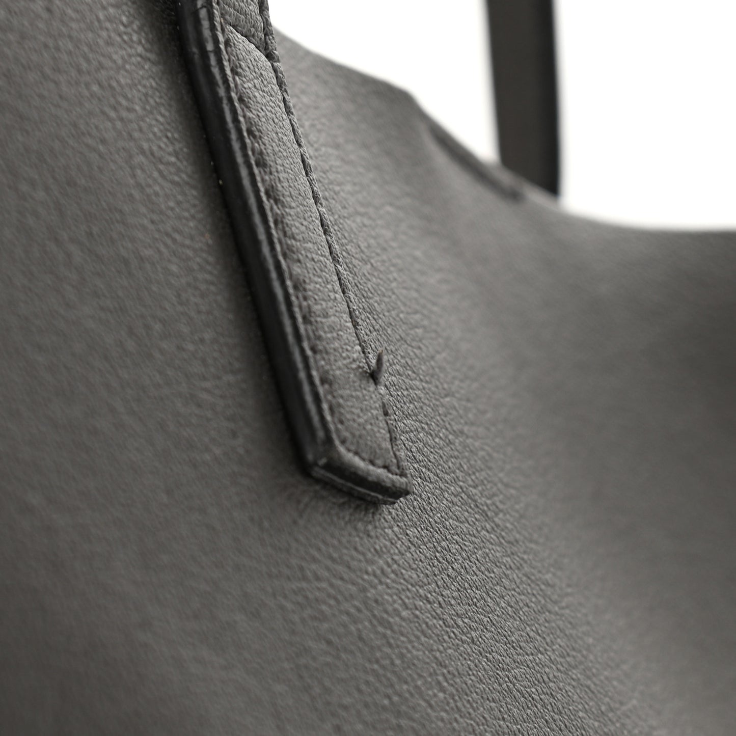 Calfskin Large Shopping Tote Pebble