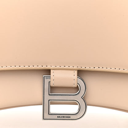 Balenciaga Shiny Box Calfskin Small Hourglass Top Handle Bag Light Beige 6 of 8