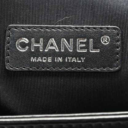 Chanel Lambskin Quilted Large Boy Flap Beige Black 6 of 9