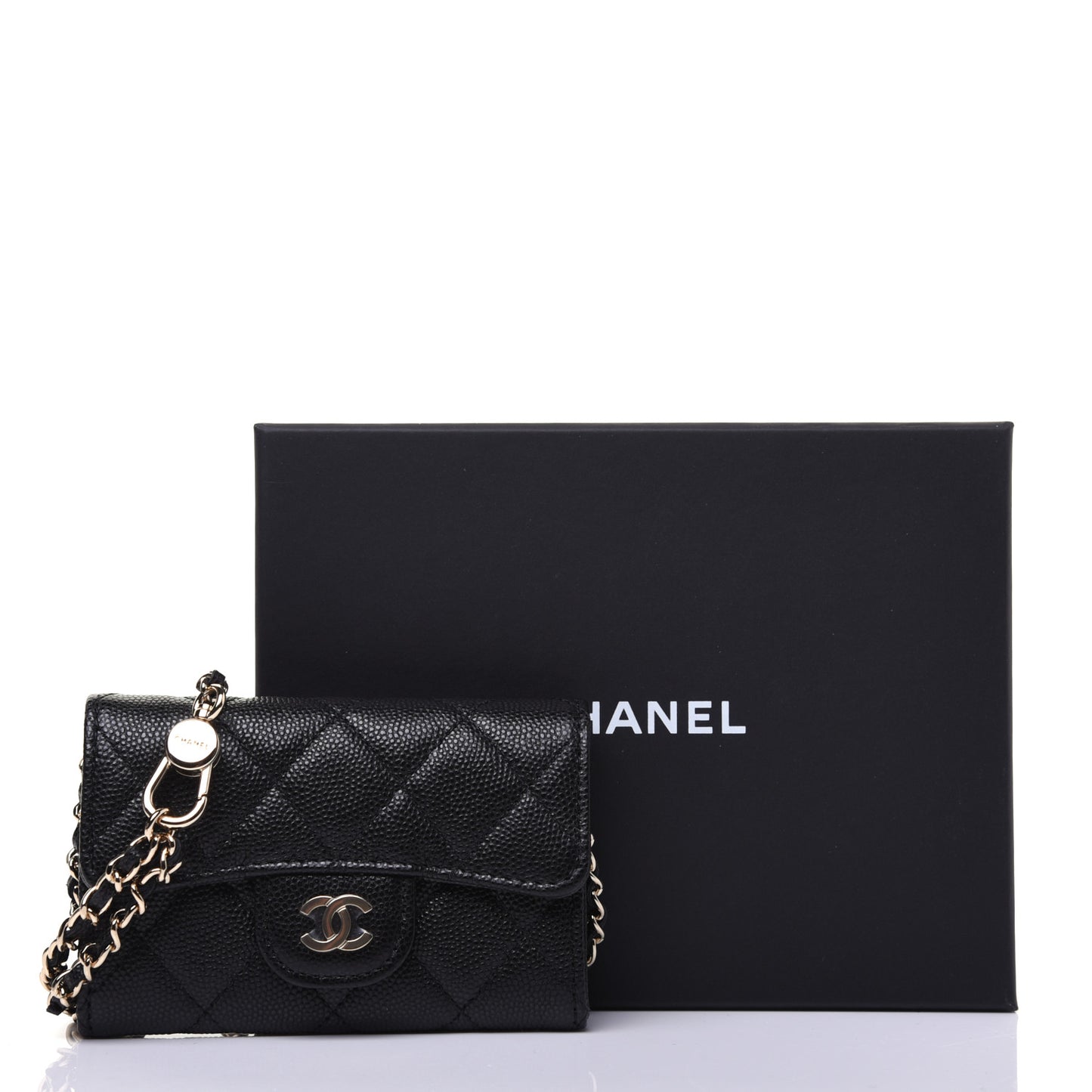 Caviar Quilted Belt Bag Black
