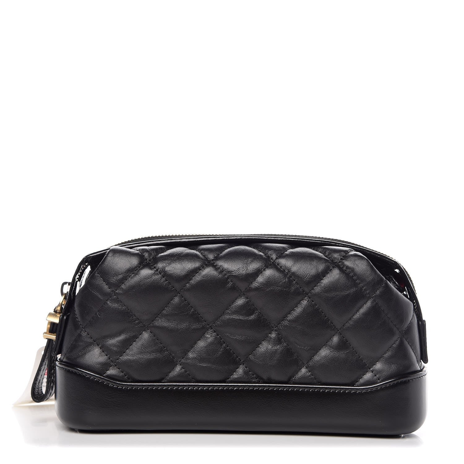 Chanel Aged Calfskin Quilted Gabrielle Cosmetic Case Black 1 of 8