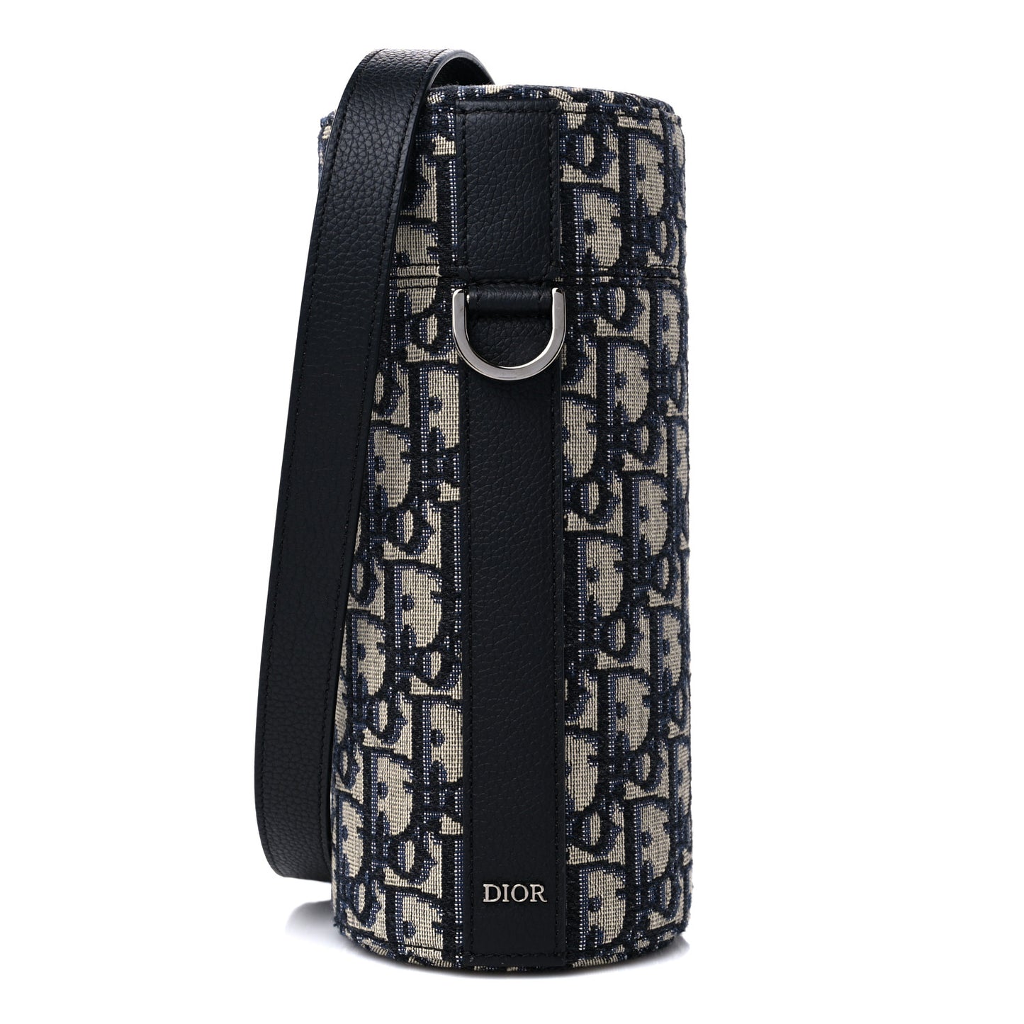 Oblique Vertical Roller Messenger Bag Blue