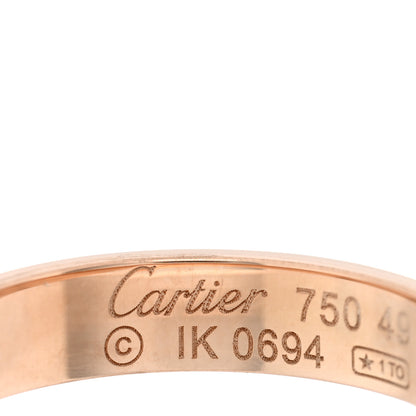 Cartier 18K Pink Gold 3.5mm LOVE Wedding Band Ring 49 4.75 4 of 4