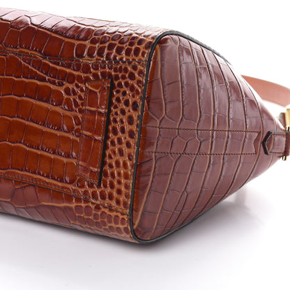 Givenchy Calfskin Crocodile Embossed Small Antigona Cognac 9 of 9