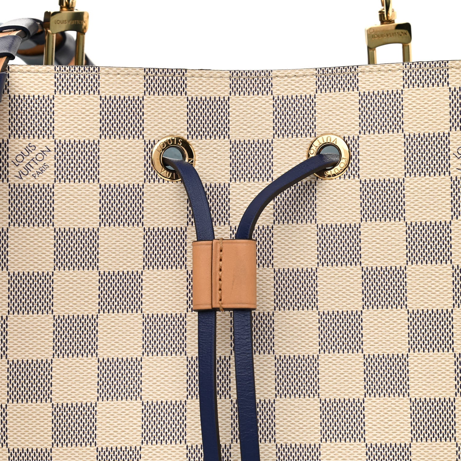 Louis Vuitton Damier Azur Braided Neonoe MM Blue 8 of 11