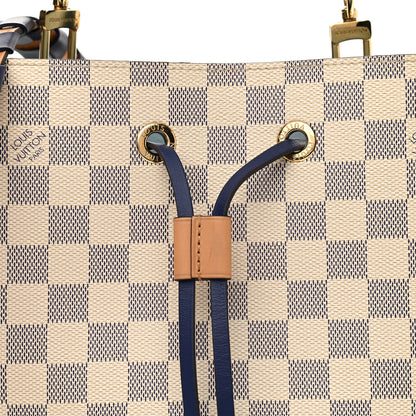 Louis Vuitton Damier Azur Braided Neonoe MM Blue 8 of 11