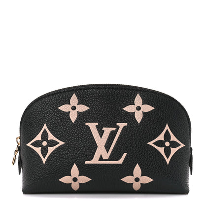 Louis Vuitton Empreinte Monogram Giant Cosmetic Pouch Black Beige 1 of 9
