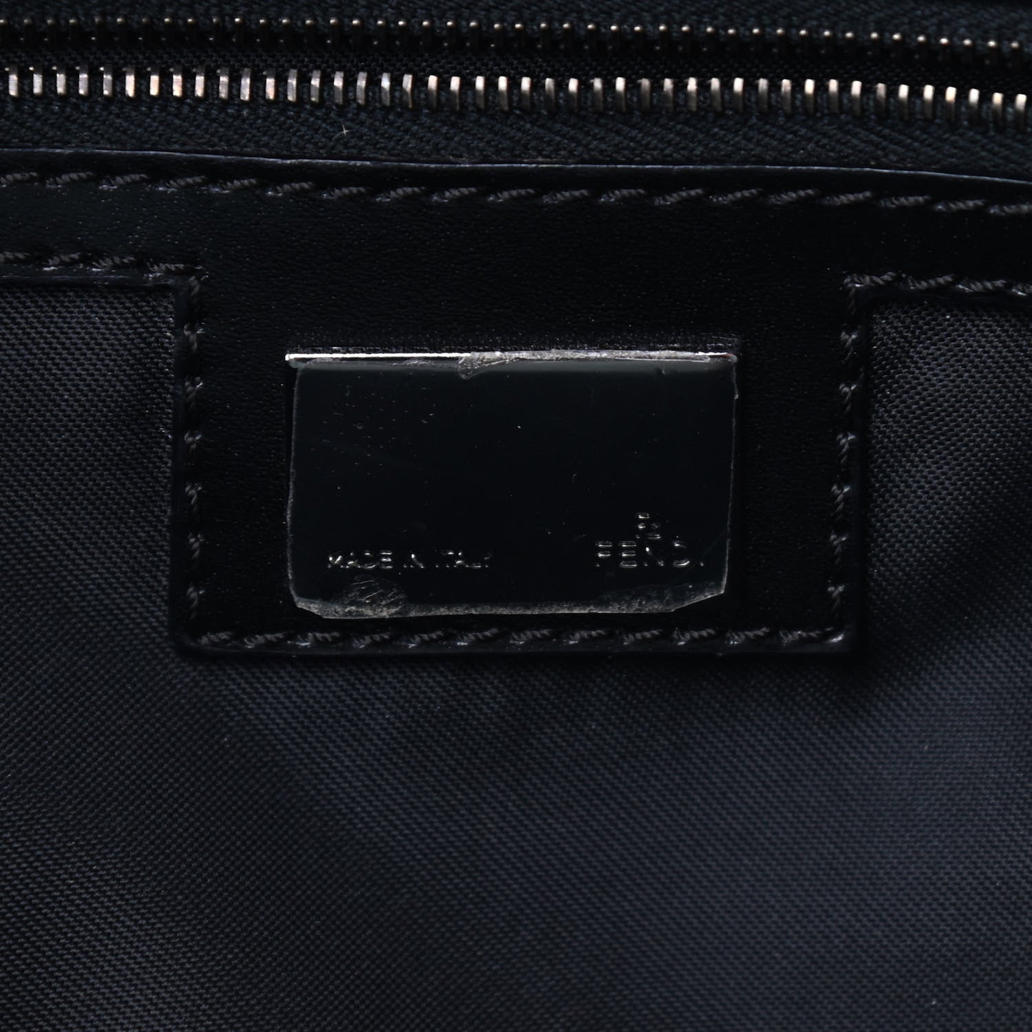 Fendi Zucchino Small Shoulder Bag Black 5 of 8