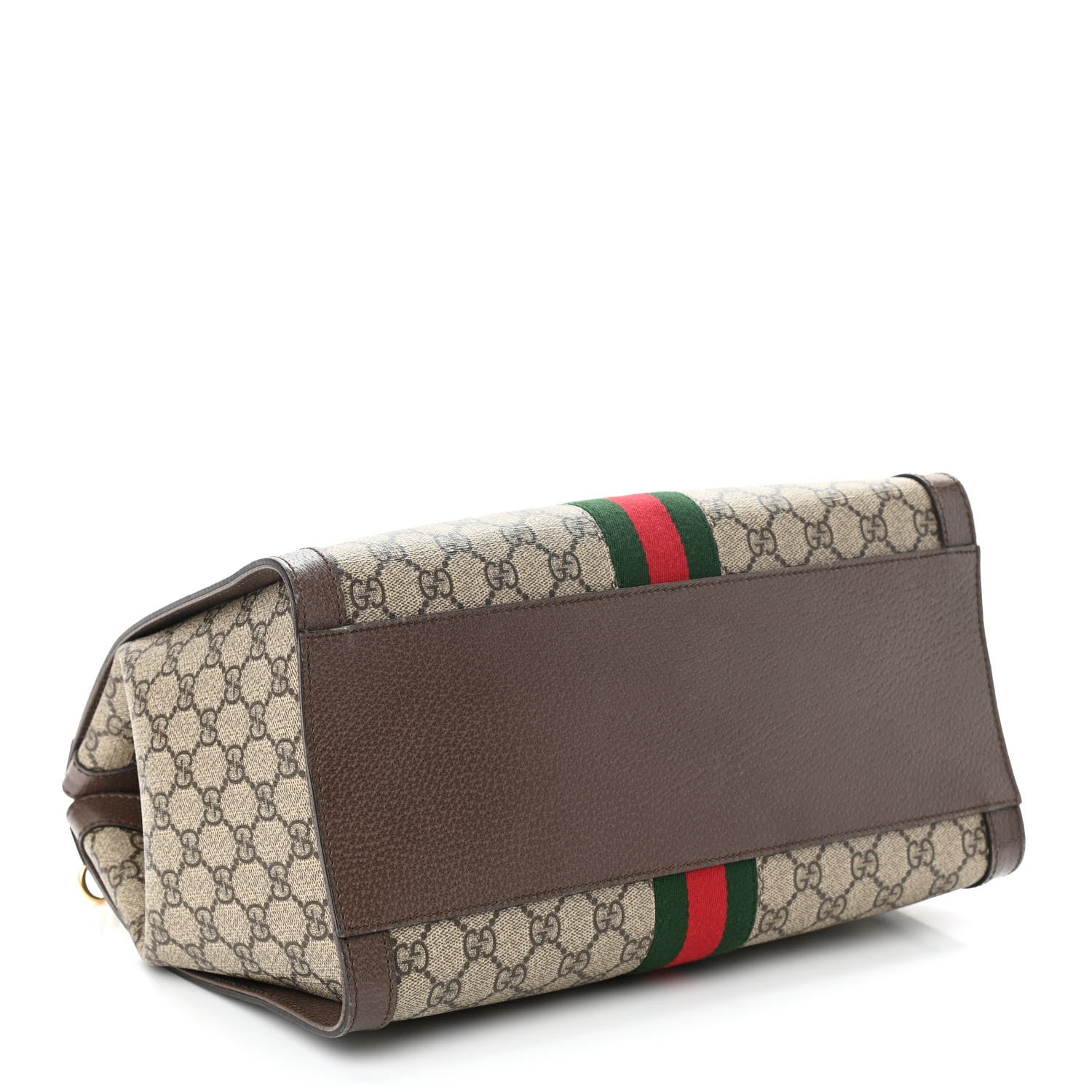 Gucci GG Supreme Monogram Web Medium Ophidia Tote Bag Brown 4 of 15