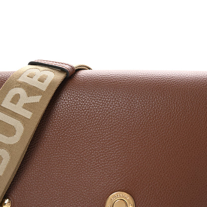 Burberry Calfskin Vintage Check Note Crossbody Bag Tan 8 of 10