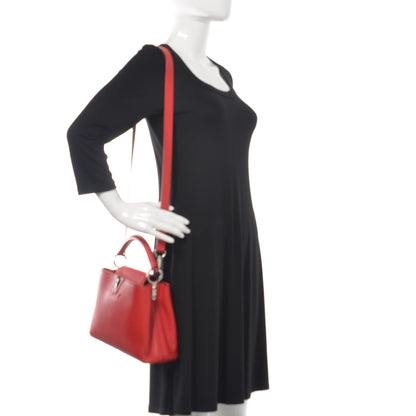 Louis Vuitton Taurillon Capucines BB Rubis 2 of 10