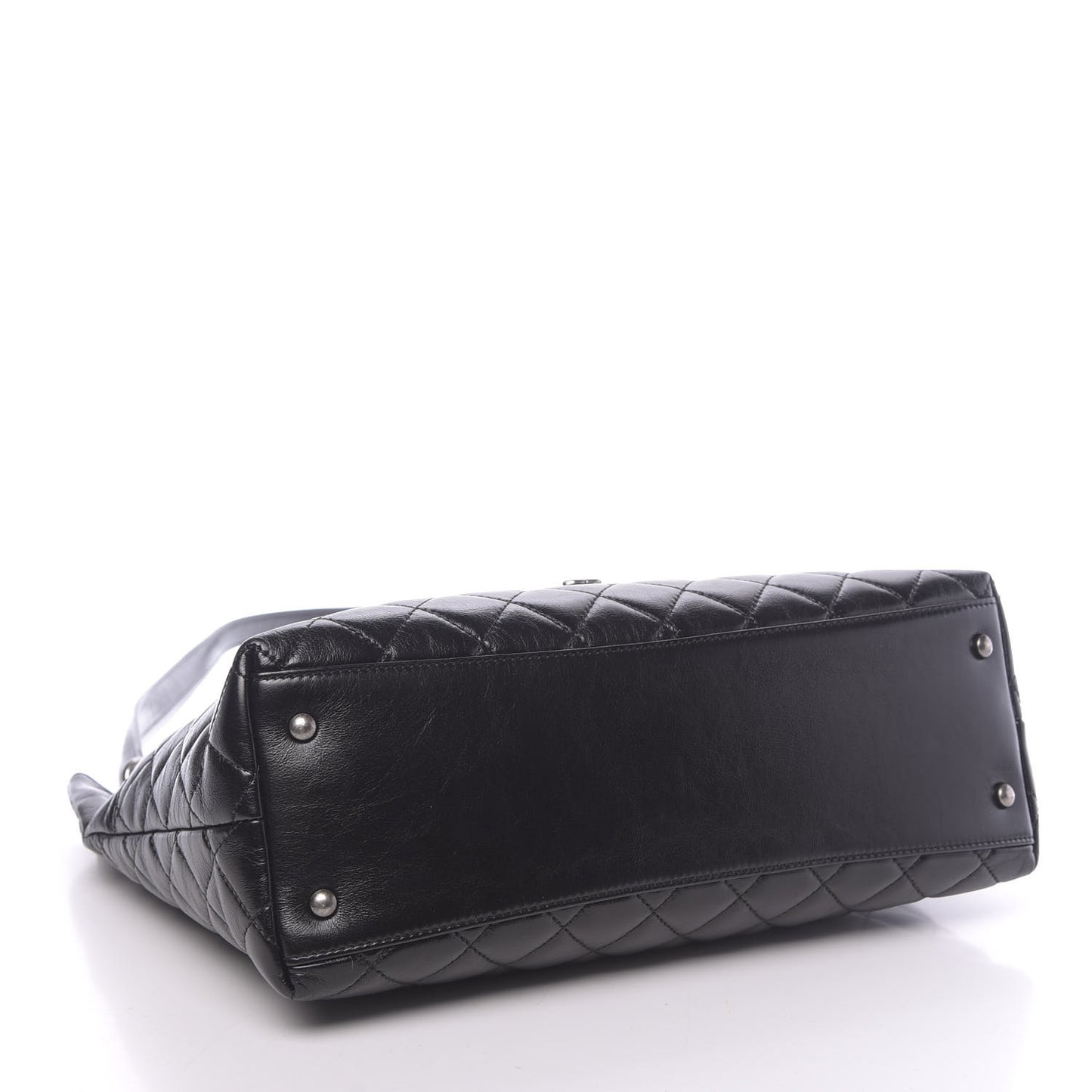 Aged Calfskin Quilted Mad About Quilting Hobo Black