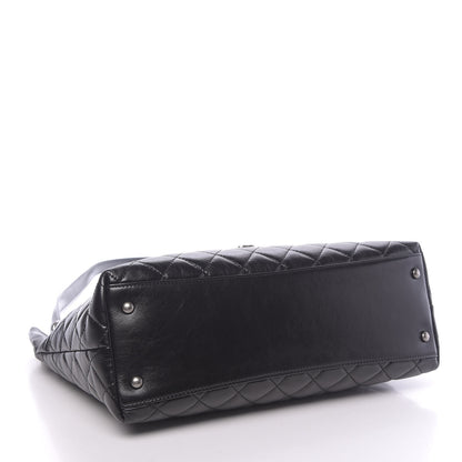 Chanel Aged Calfskin Quilted Mad About Quilting Hobo Black 4 of 9