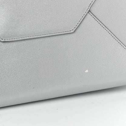 Celine Metallic Grained Calfskin Horizontal Cabas Phantom Silver 10 of 10