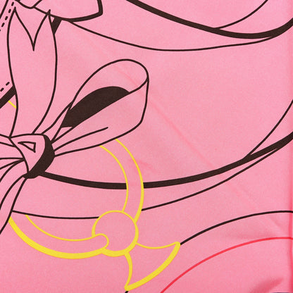 Hermes Silk La Promenade Du Matin Giant Pointe Triangle Scarf Rose Malabar Jaune 5 of 5