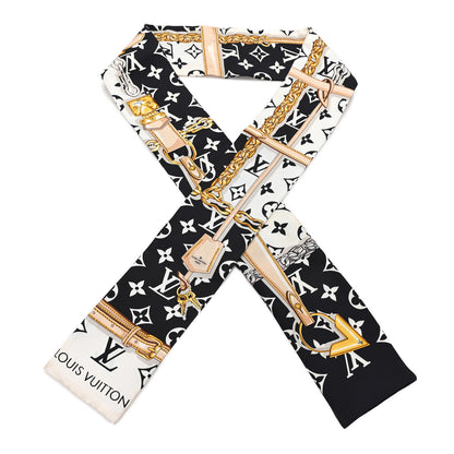 Louis Vuitton Silk Monogram Confidential Bandeau Black 1 of 3