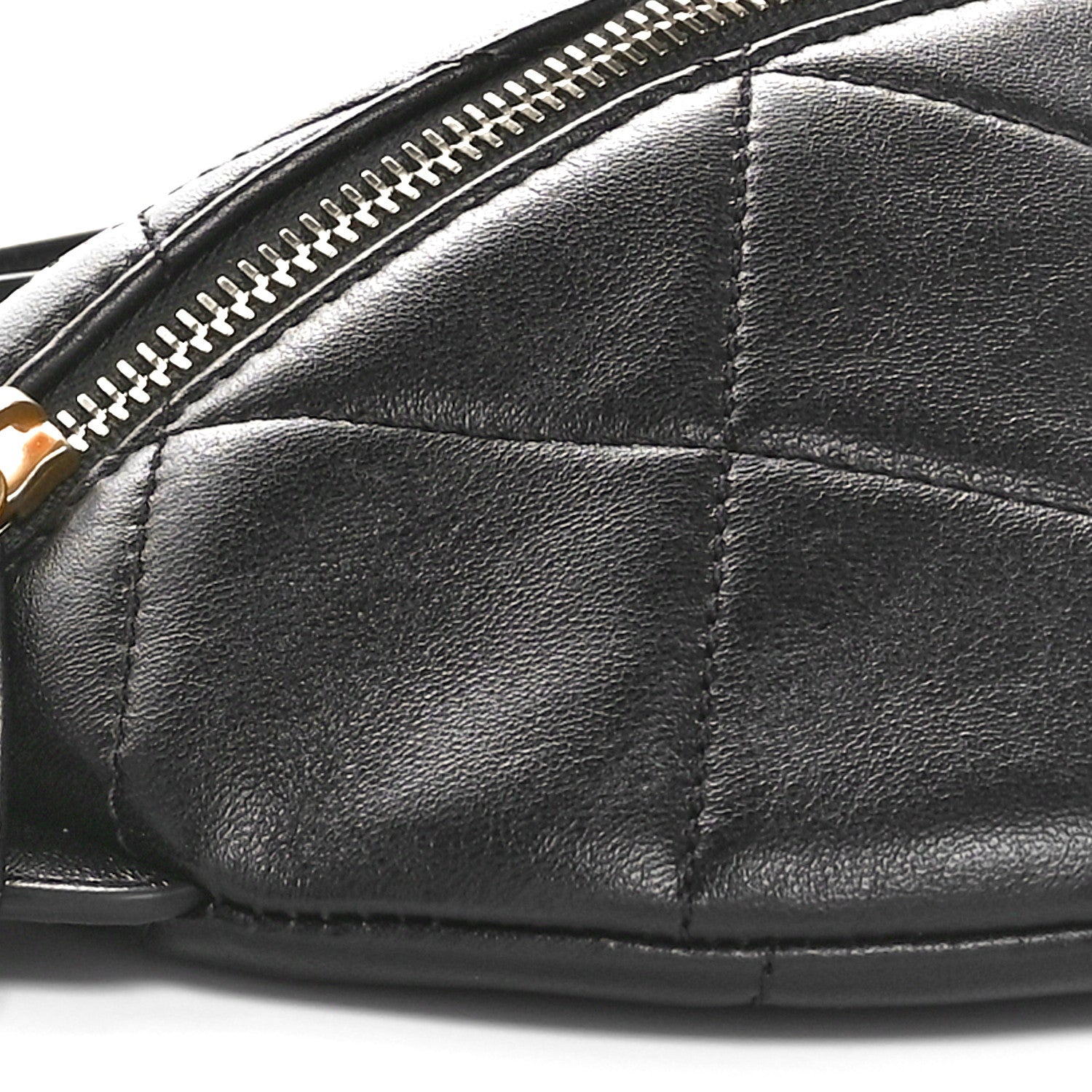 Chanel Lambskin Enamel Quilted Waist Bag Black 9 of 10
