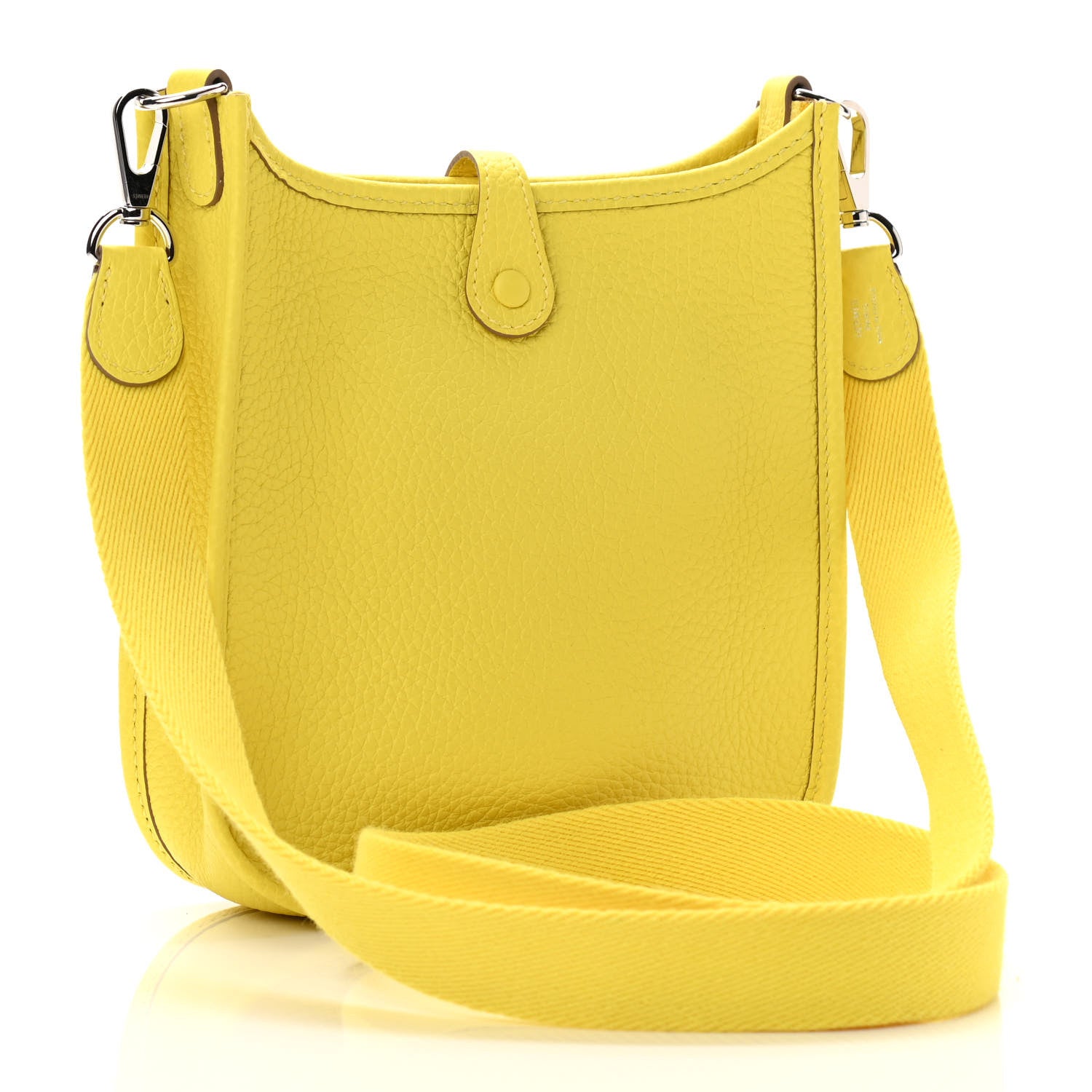 Hermes Taurillon Clemence Evelyne TPM Lime 3 of 10