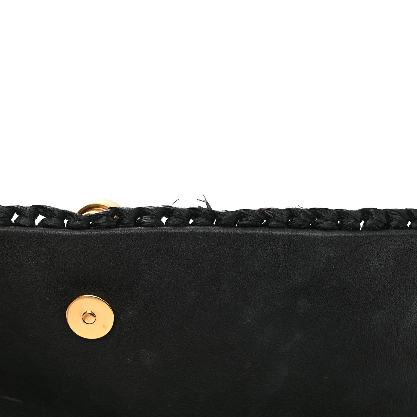 Raffia Monogram Tassel Kate 99 Black