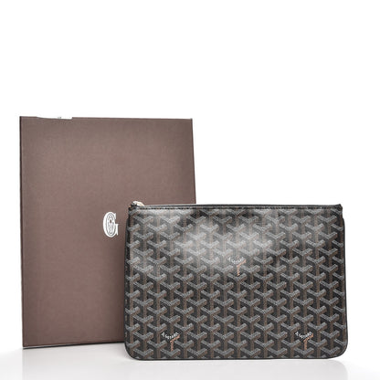 Goyard Goyardine Senat Pochette MM Black 8 of 8