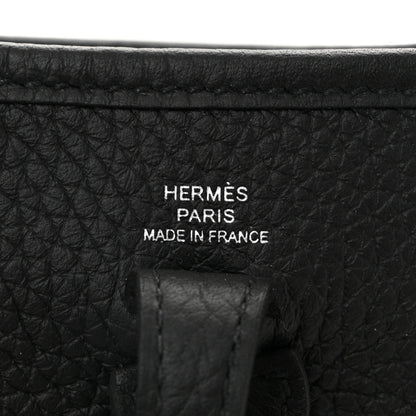 Hermes Taurillon Clemence Evelyne TPM Black 6 of 10