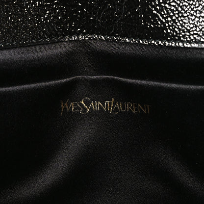 Saint Laurent Textured Patent Monogram Small Belle De Jour Clutch Black 6 of 9