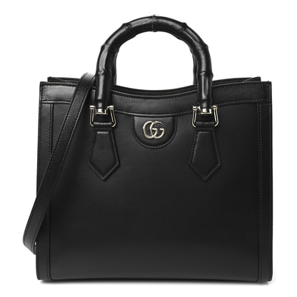Gucci Sweetbread Calfskin Medium Diana Tote Bag Black 1 of 10