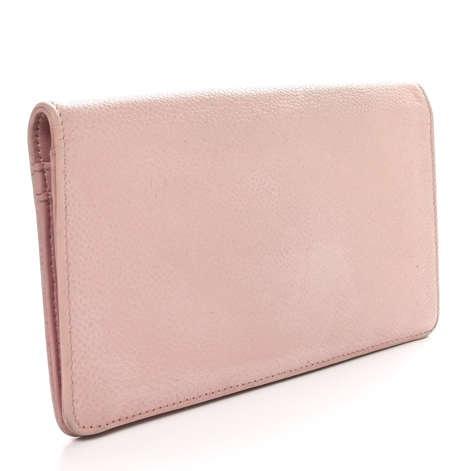 Chanel Caviar Timeless CC Yen Wallet Pink 3 of 11