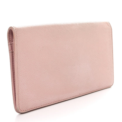 Chanel Caviar Timeless CC Yen Wallet Pink 3 of 11