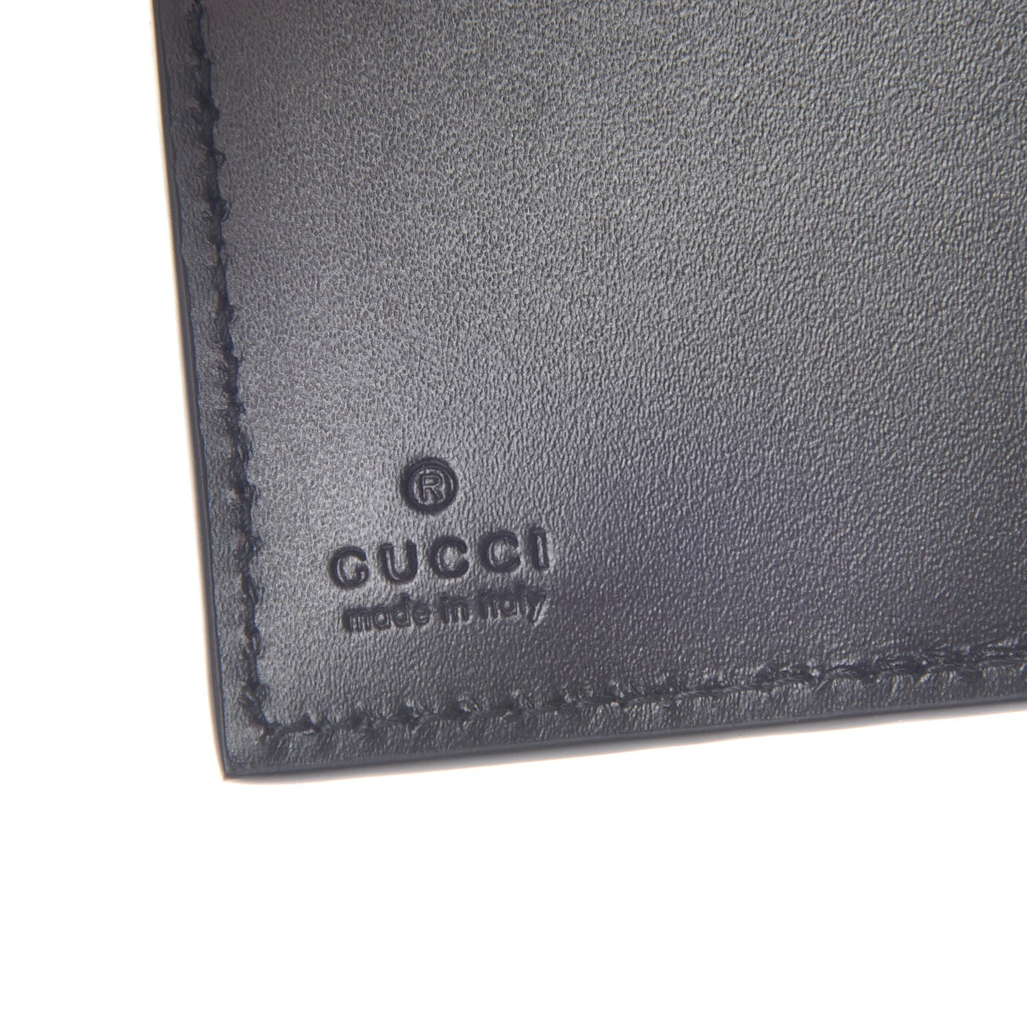 Gucci Guccissima Signature Dorian Bi-Fold Wallet Black 6 of 8