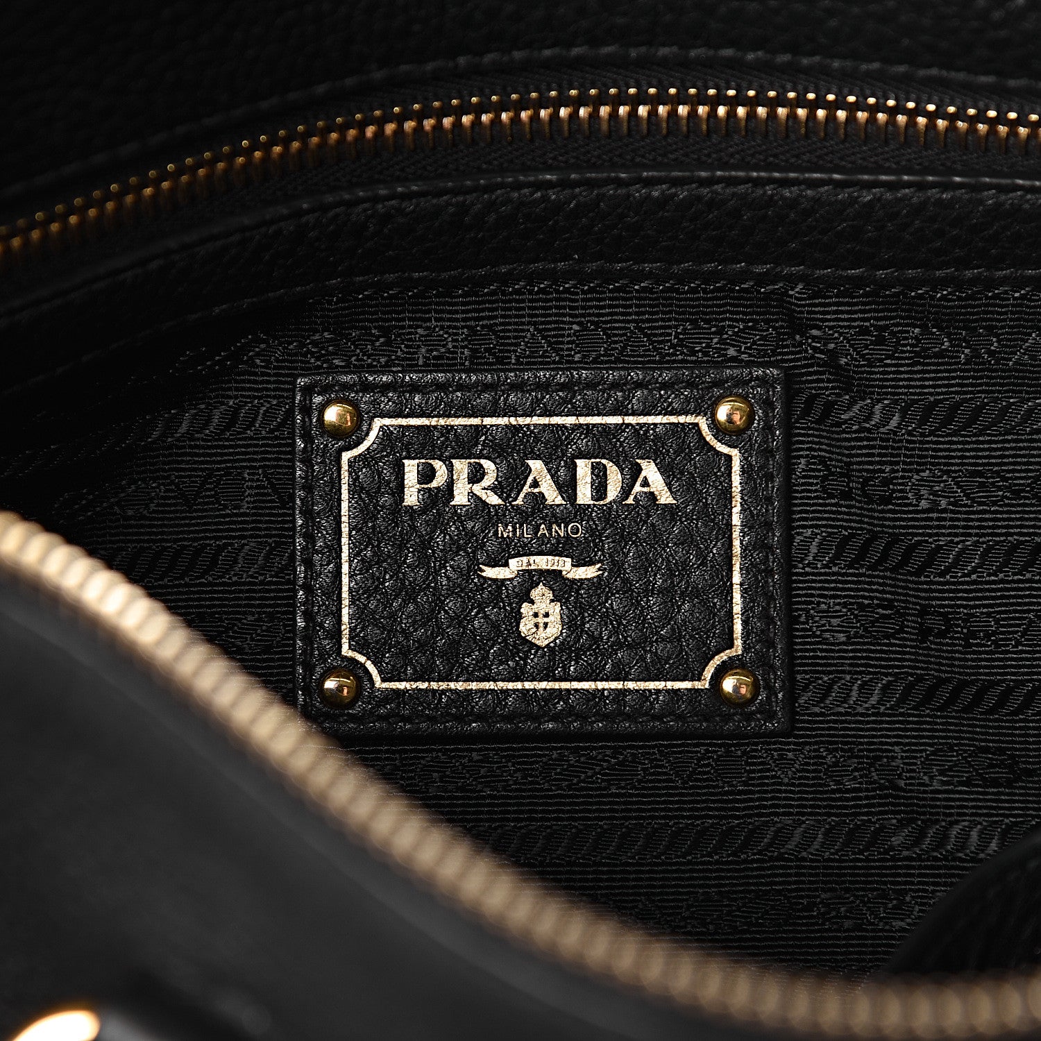 Prada Vitello Phenix Bauletto Black 7 of 12