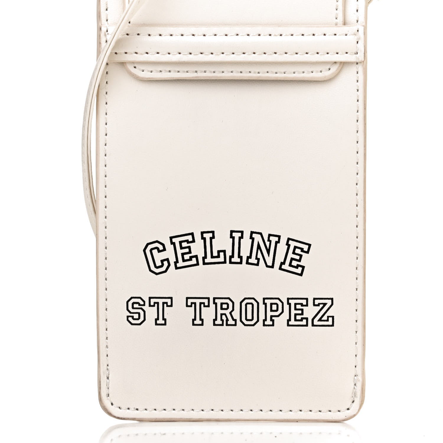 Celine Calfskin St Tropez Sunglasses Pouch White 6 of 8