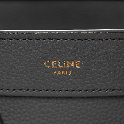 Celine Baby Drummed Calfskin Nano Luggage Kohl 6 of 11