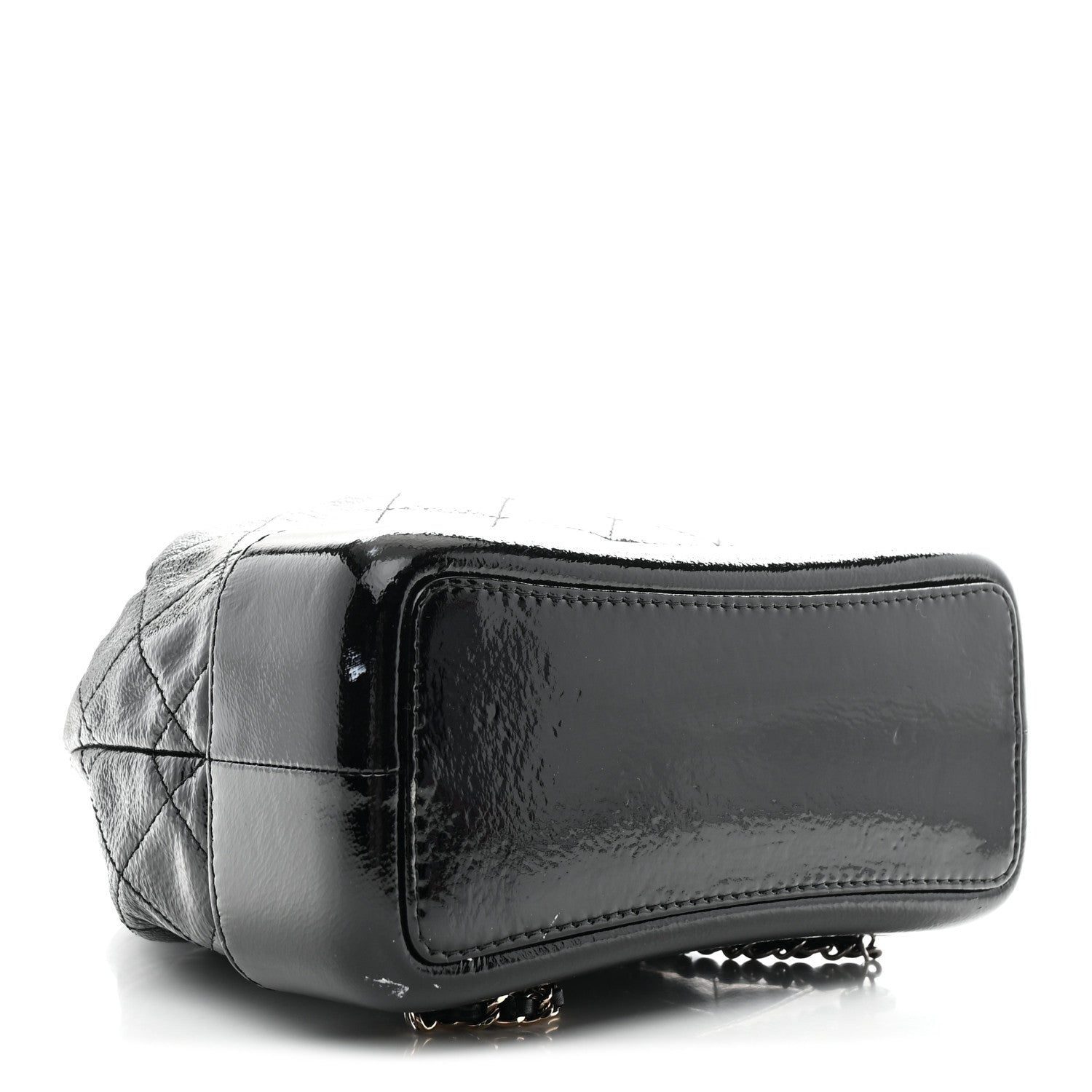 Chanel Patent Goatskin Quilted Small Gabrielle Backpack Black 4 of 13